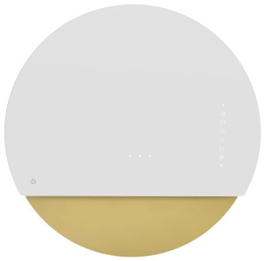 Okap przyścienny CIARKO DESIGN Eclipse White/Gold