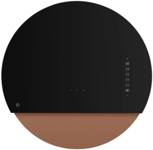 Okap przyścienny CIARKO DESIGN Eclipse Black/Rose Gold