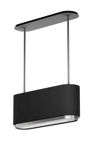 Okap wyspowy CIARKO DESIGN Mono W Black 90 cm 