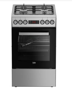 Kuchnia gazowo-elektryczna Beko FSMT52336DXDT 