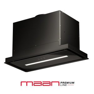 Okap do zabudowy Maan Helios 60 Plus Gest Silent CZARNY