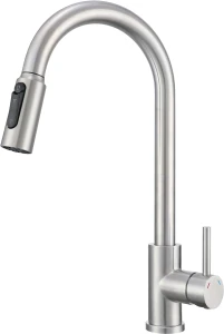 Bateria kuchenna Ruvetti CAMELLIA 1004BS wyciągana wylewka, pod filtr wody 2w1, 360°, Stal