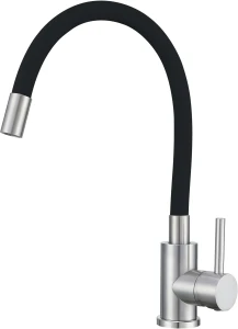 Bateria kuchenna Ruvetti SAURON 1002BSBC Elestyczna wylewka, Czarny / stal 