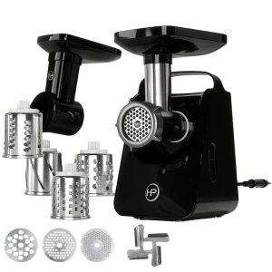 Maszynka do mielenia mięsa, z szatkownicą Professional HPMS-01C Titan Czarna 