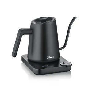 Czajnik elektryczny z gęsią szyjką Graef Pour-Over GK 502  Czarny mat