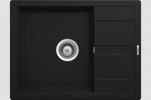  Zlewozmywak SCHOCK RONDA D-100L Onyx Cristalite 